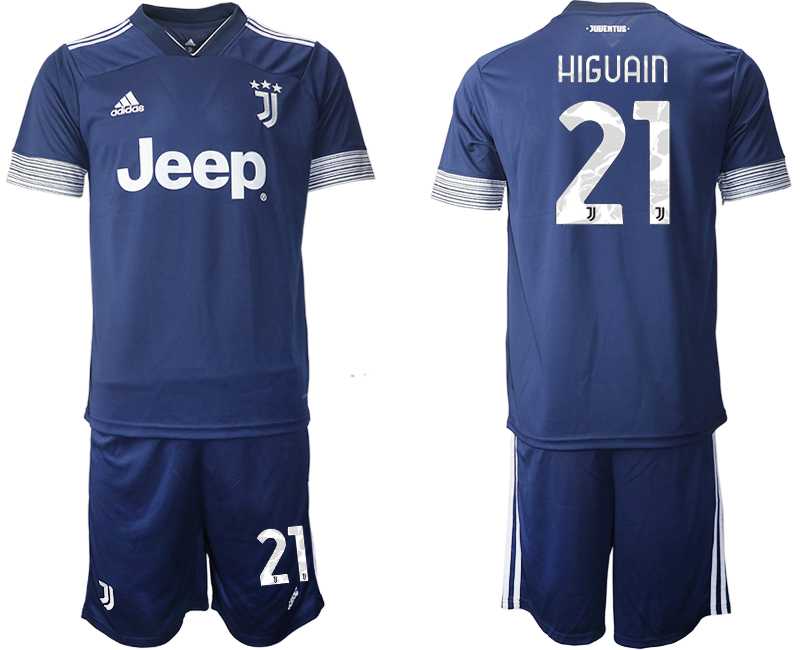 2020-21 Juventus 21 HIGUAIN Away Soccer Jersey